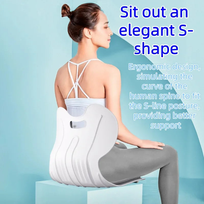 Posture-correcting lumbar support seat cushion, lumbar support seat cushion to adjust sitting posture and prevent hunchback