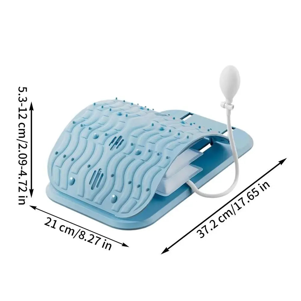 Adjustable Height Lumbar Support Cushion Ergonomic Design Inflatable Support Lower Back Pillow Comfortable Acupressure Points