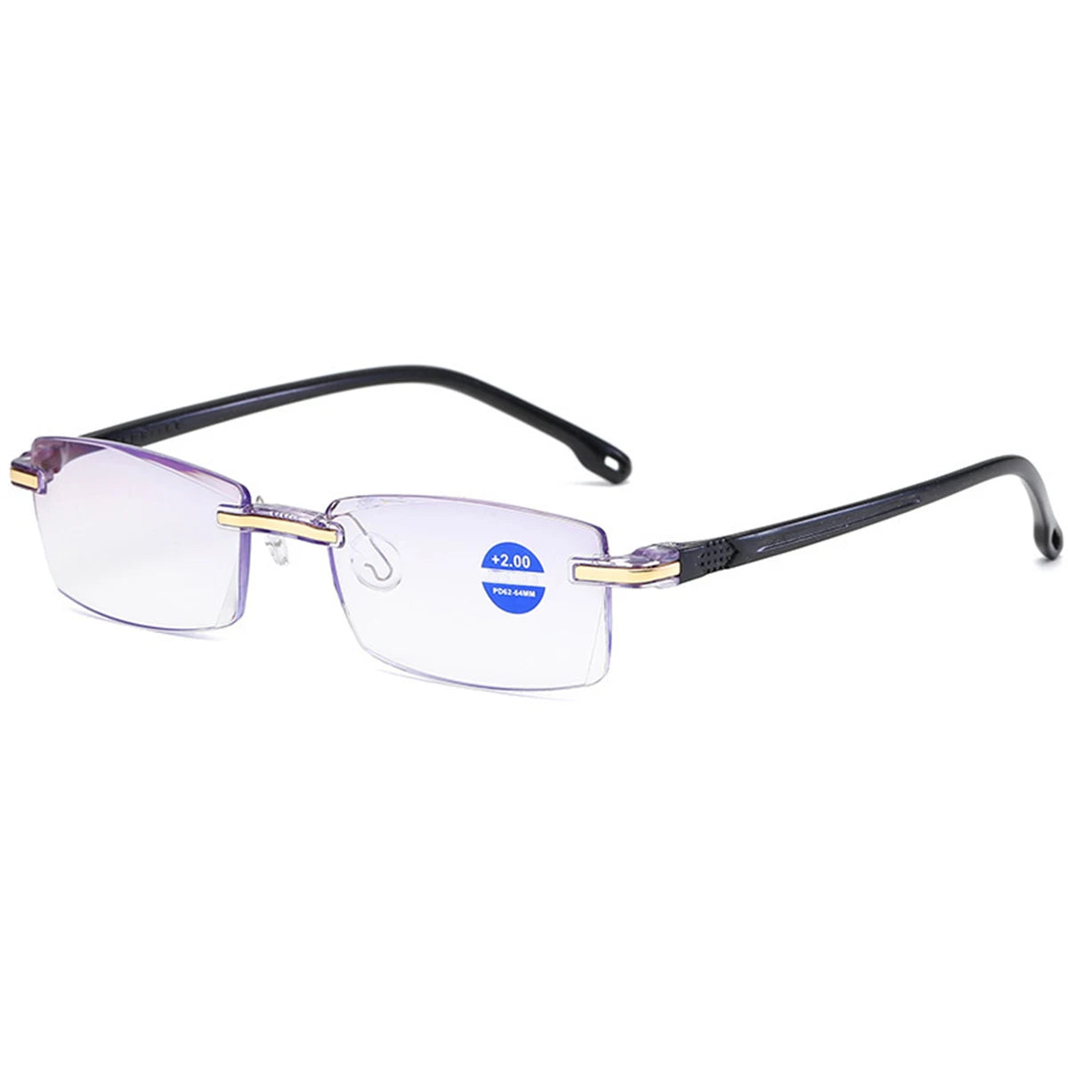 Reading Glasses Rimless Eyewear Blue Light Blocking Business Glasses for Computer Work Reading Book Newspapers Magazines Unisex