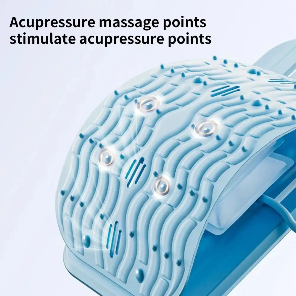 Adjustable Height Lumbar Support Cushion Ergonomic Design Inflatable Support Lower Back Pillow Comfortable Acupressure Points