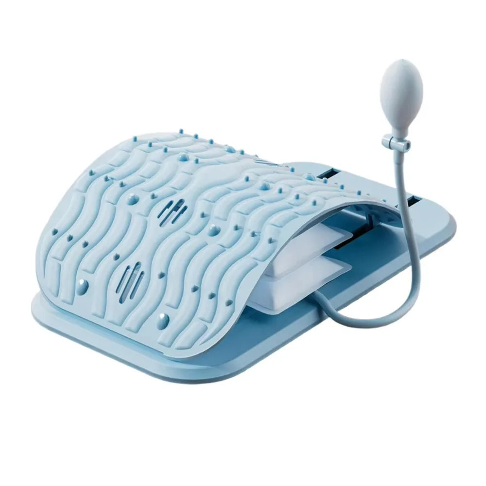 Adjustable Height Lumbar Support Cushion Ergonomic Design Inflatable Support Lower Back Pillow Comfortable Acupressure Points