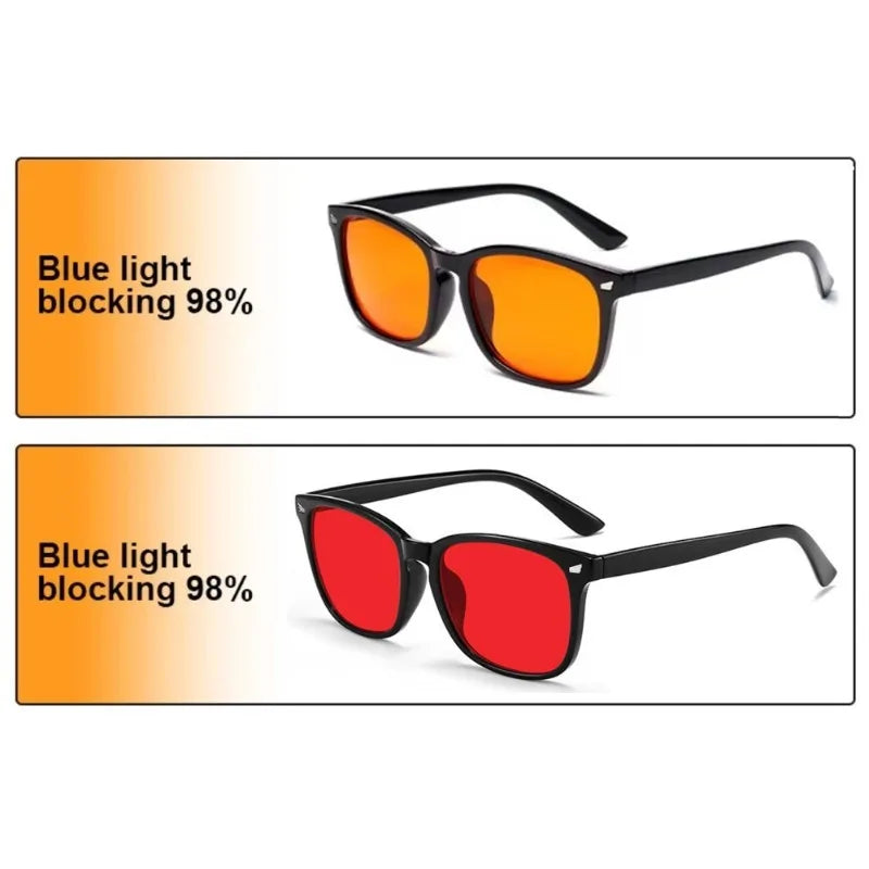 New Bestseller Blue Light Blocking Red Lens Blue Light Glasses for Woman Sleep Glasses for Computer Gaming Reduce Eyestrain 1pcs