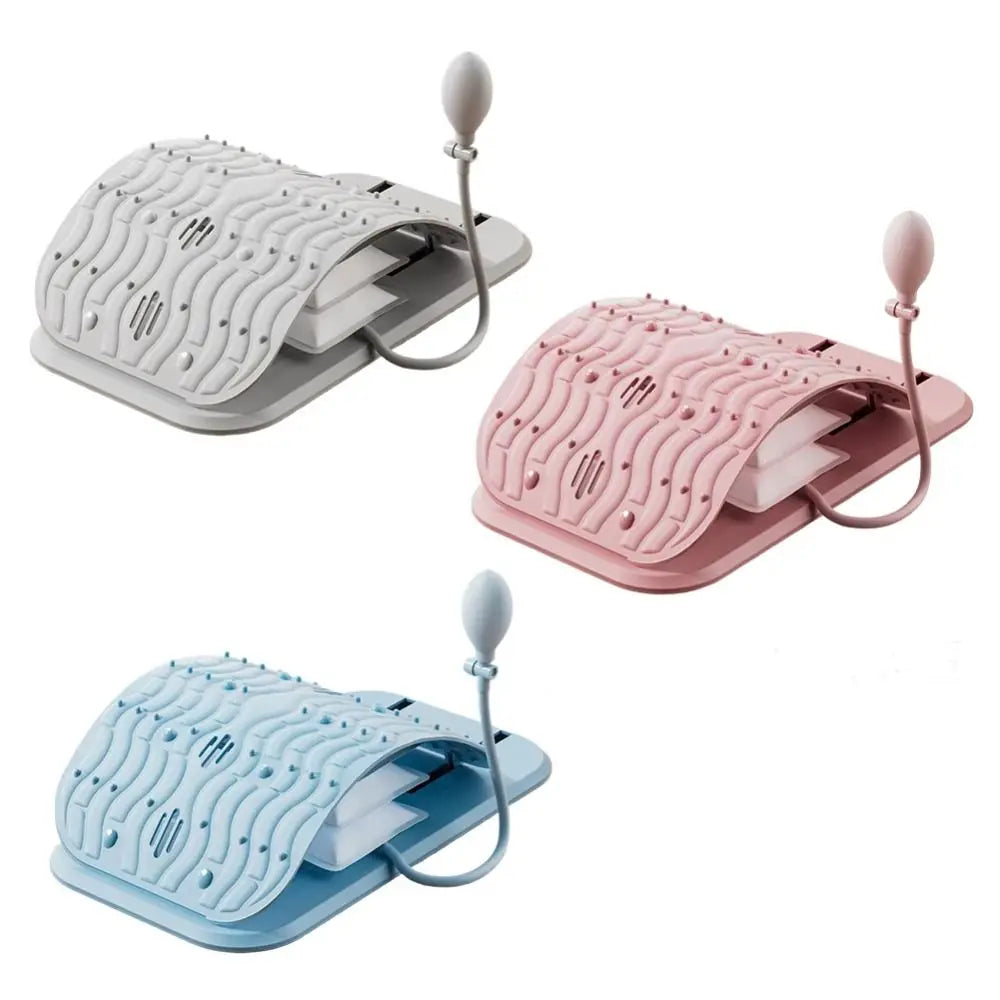 Adjustable Height Lumbar Support Cushion Ergonomic Design Inflatable Support Lower Back Pillow Comfortable Acupressure Points