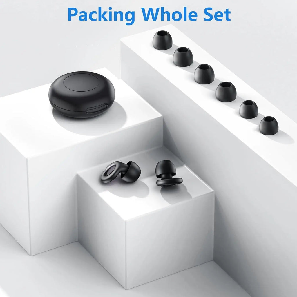 Eayburst Ear Plugs for Sleeping Noise Cancelling Silicone EarPlugs for Concerts Traveling Studying Focus Reusable Ear Protection